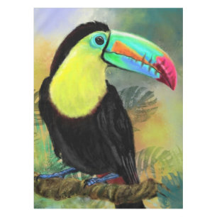 Mantel Pájaro Toco Tropical Toco Toucan - Pintado mezclad