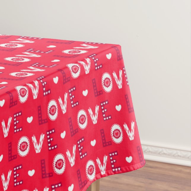 Mantel Palabras rojas decorativas (In Situ)