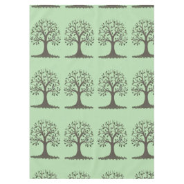 Mantel 🌳 Pale Green Tree of Life Tablecloth