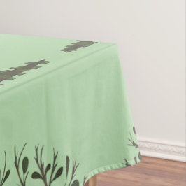 Mantel 🌳 Pale Green Tree of Life Tablecloth