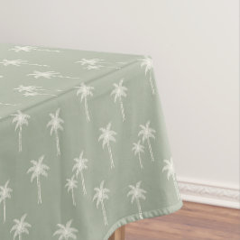 Mantel Palmeras Boho Casa de Campo Costera Verde Salvia S