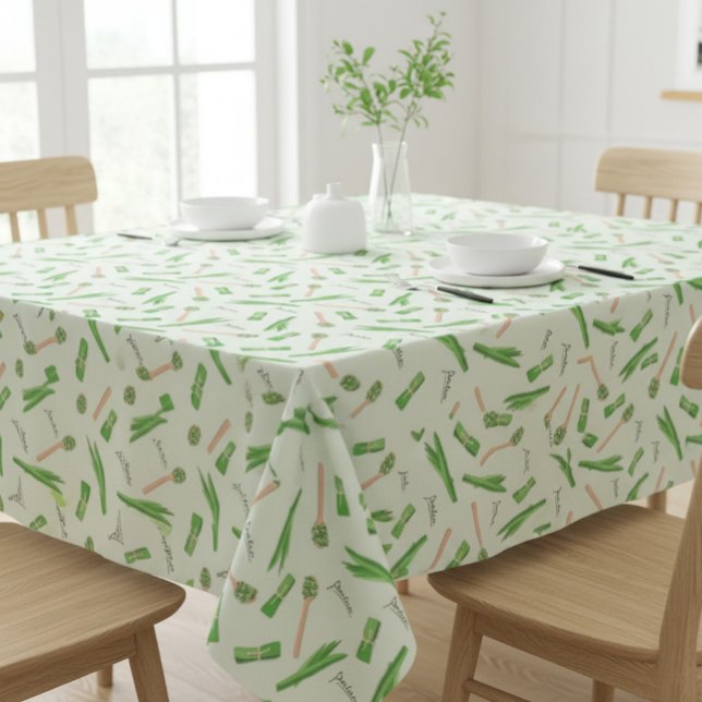 Mantel Pandan Leaf Pattern Tablecloth | Tropical Kitchen  (Subido por el creador)