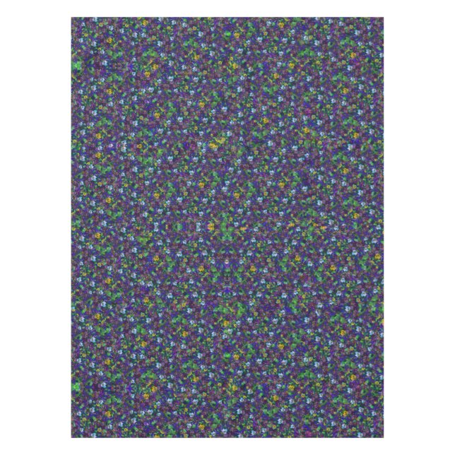 Mantel Pansies [purple] table cloth 52x70 cotton (Anverso)