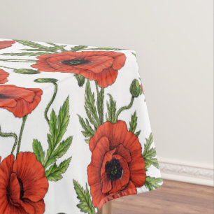 Mantel Papas rojas y verdes en blanco
