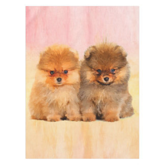 Mantel Papel de los cachorros de Pomerania