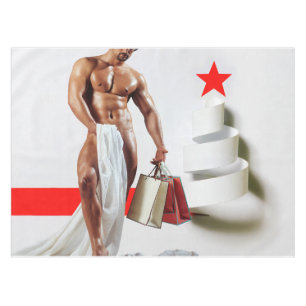 Mantel Papel espiral blanco de compras navideñas de Slipp