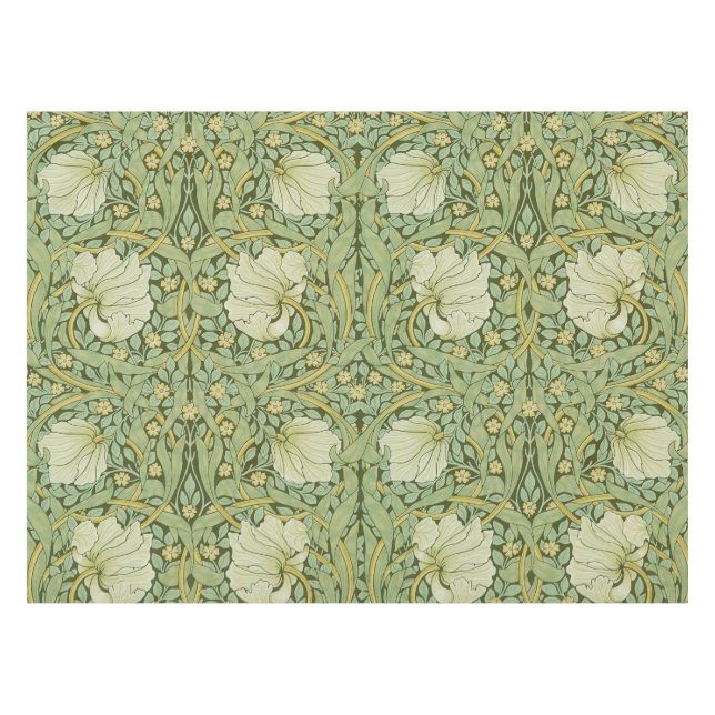 Mantel Papel pintado floral azul de William Morris Pimper (Frente (Horizontal))