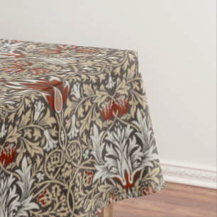 Mantel Papel pintado floral marrón terroso de William Mor