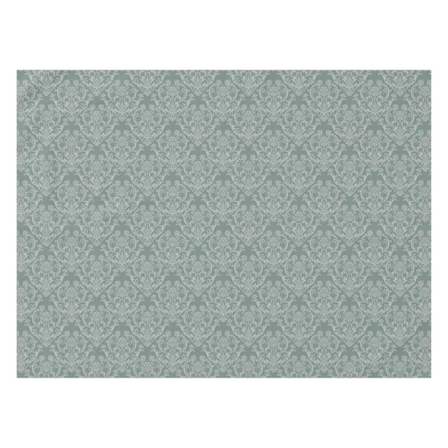 Mantel Papel pintado floral verde (Frente (Horizontal))