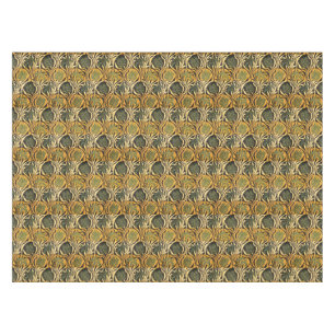 Mantel Papel pintado vintage de tulipán y lirio dorado de