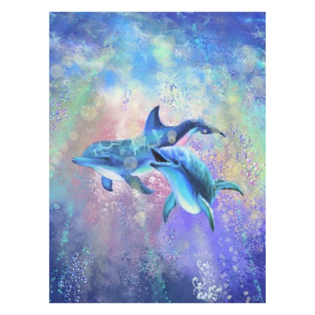Mantel Par delfines Tablecloth (Anverso)