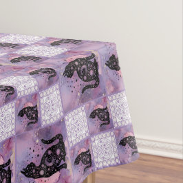 Mantel Parche Purple Cosmic Cats