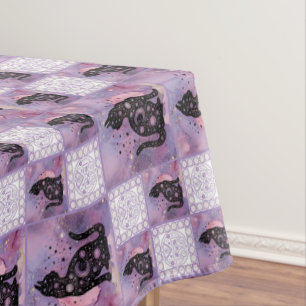 Mantel Parche Purple Cosmic Cats