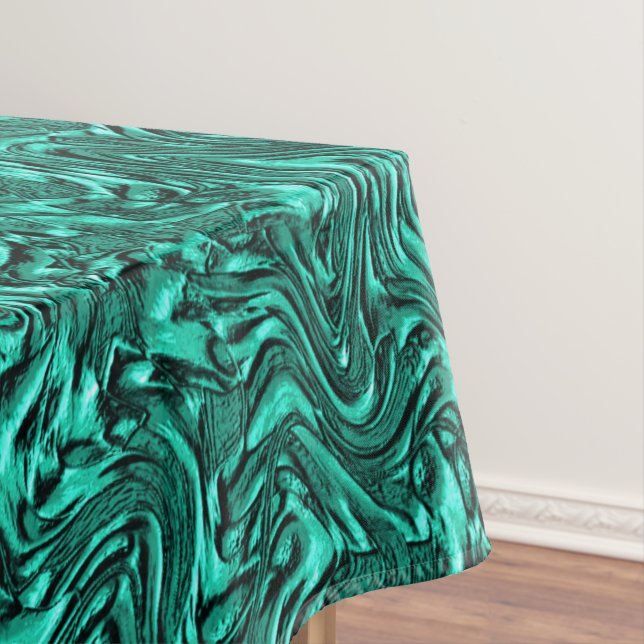 Mantel Parece verde jade texturado en la pared (In Situ)