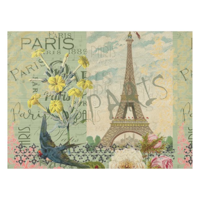 Mantel París Francia Viaje Viaje Viejo Pintura de Arte An (Frente (Horizontal))