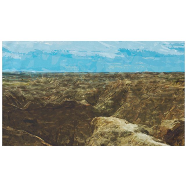 Mantel Parque nacional de Malas Tierras Dakota del Sur Re (Frente (Horizontal))