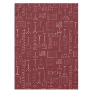 Mantel Pascua "52" x 70" Tabletas "Wine & Matzah"