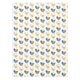 Mantel Pascua de chicles amarillos y azules divertidos