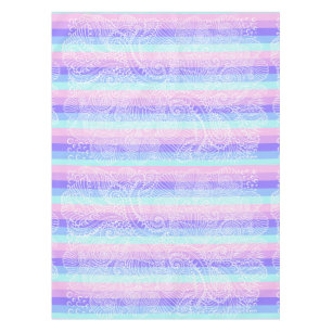 Mantel Pastel Candy Swirls Patrón de fantasía suave a r