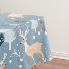 Mantel Pastel de copas de nieve de reno moderno elegante