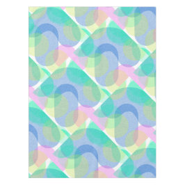 Mantel Pastel Pale Turquoise Resumen Círculos de Arte