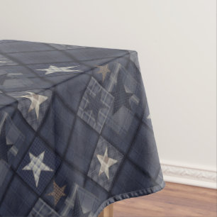 Mantel Patchado azul