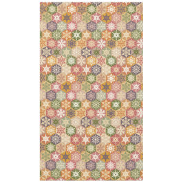 Mantel patchado de copo de nieve