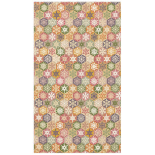 Mantel patchado de copo de nieve