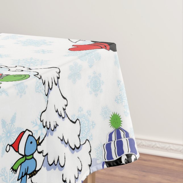 Mantel Patinaje sobre hielo de pingüino navidad (In Situ)