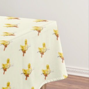 Mantel Pato de pato amarillo blanco flotante