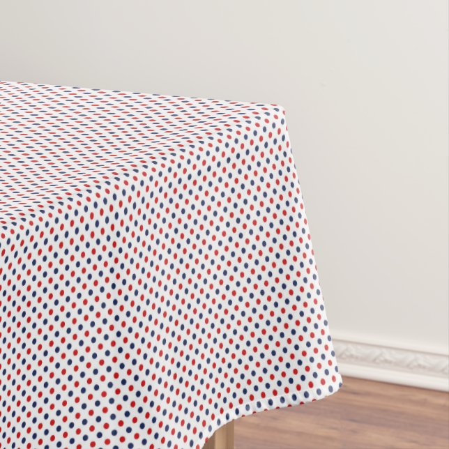 Mantel Patriotic Dots Cotton Tablecloth (In Situ)