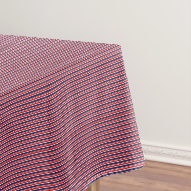 Mantel Patriotic Stripes Cotton Tablecloth (In Situ)