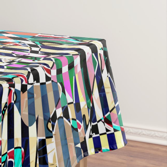 Mantel Patrón abstracto de rayas, abstracto, rayas, tiras (In Situ)