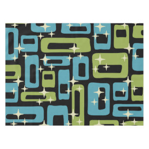 Mantel Patrón abstracto moderno de mediados de siglo