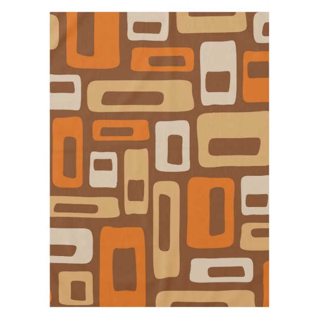 Mantel Patrón abstracto moderno del siglo medio retro (Anverso)