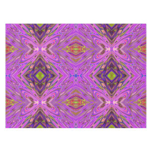 Mantel Patrón abstracto rosa y púrpura alucinante