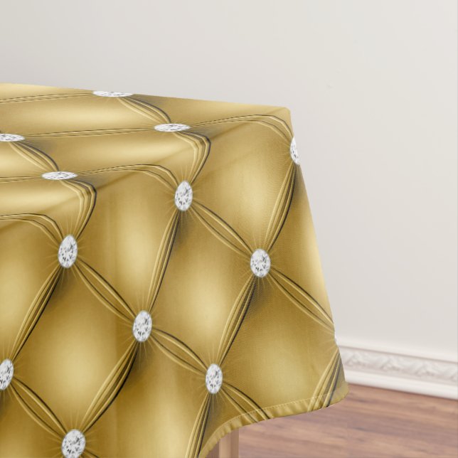 Mantel Patrón acolchado de diamantes de oro de lujo (In Situ)