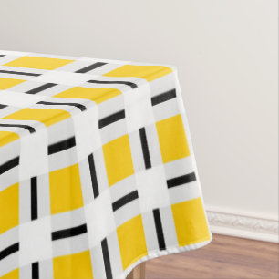 Mantel Patrón amarillo revestido