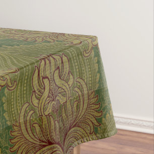 Mantel Patrón Art Nouveau de crisantemo y alcachofa