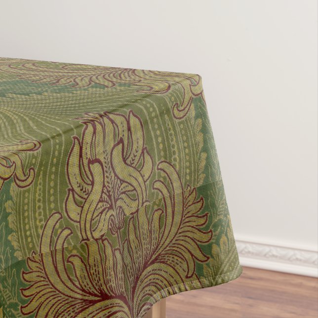 Mantel Patrón Art Nouveau de crisantemo y alcachofa (In Situ)
