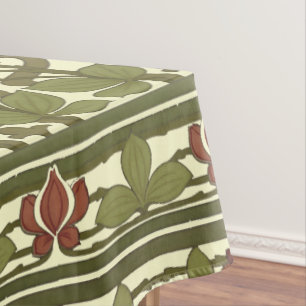 Mantel Patrón Art Nouveau de frisos de borde floral vinta