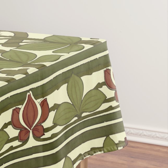 Mantel Patrón Art Nouveau de frisos de borde floral vinta (In Situ)