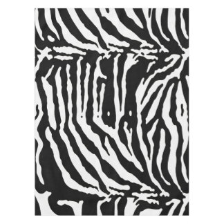 Mantel Patrón artístico negro y blanco de camuflaje cebra