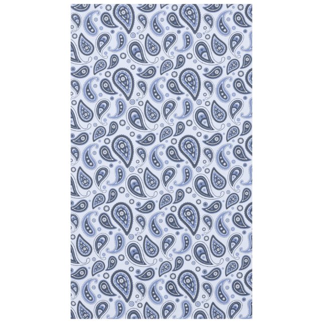 Mantel Patrón azul paisley (Anverso)