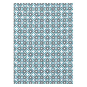 Mantel Patrón azul y gris