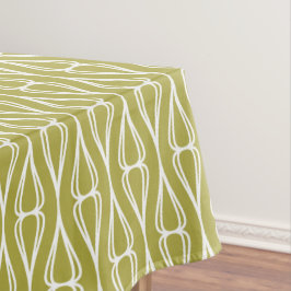 Mantel Patrón blanco olivo moderno