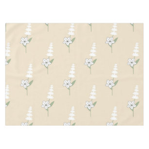 Mantel Patrón Botánico Bohemio Beige Floral