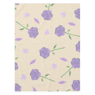 Mantel Patrón botánico de Boho floral beige morado Rosa