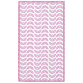 Mantel Patrón botánico de onda pétal rosa