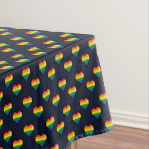 Mantel Patrón cardíaco de 8 bits arco iris